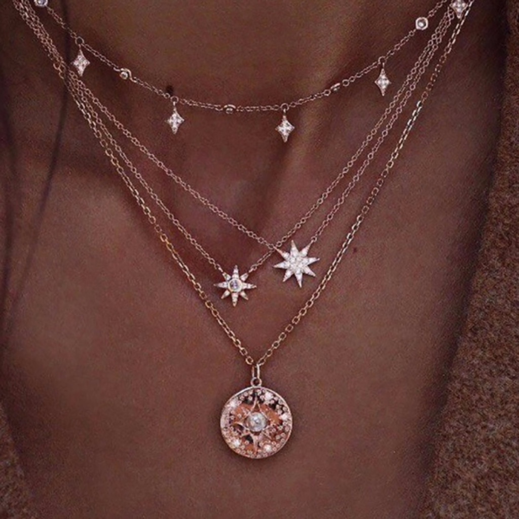 Boho Chic Stars Multilayer Necklace